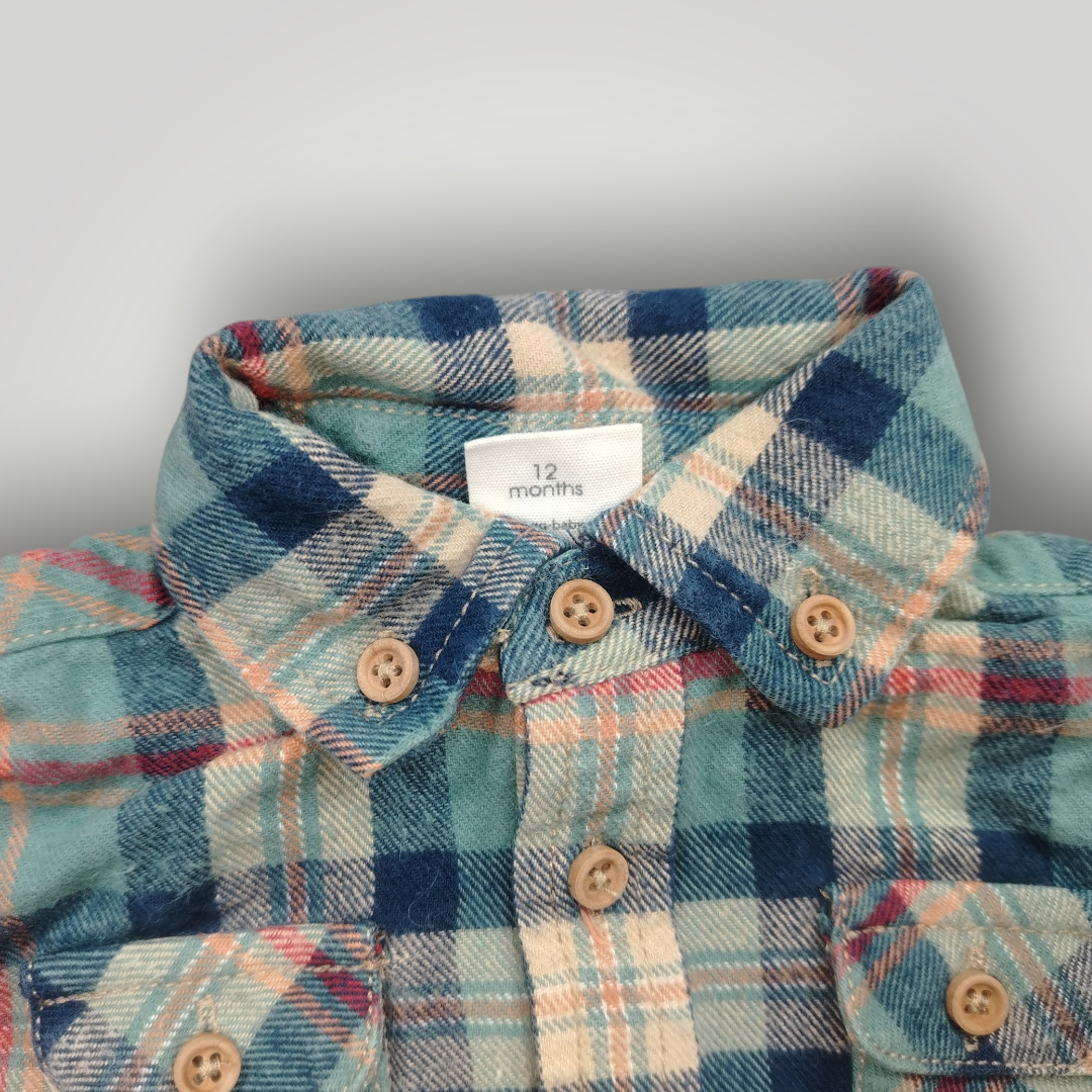 Camisa Leñadora para Niño – 12 Meses – Seminueva