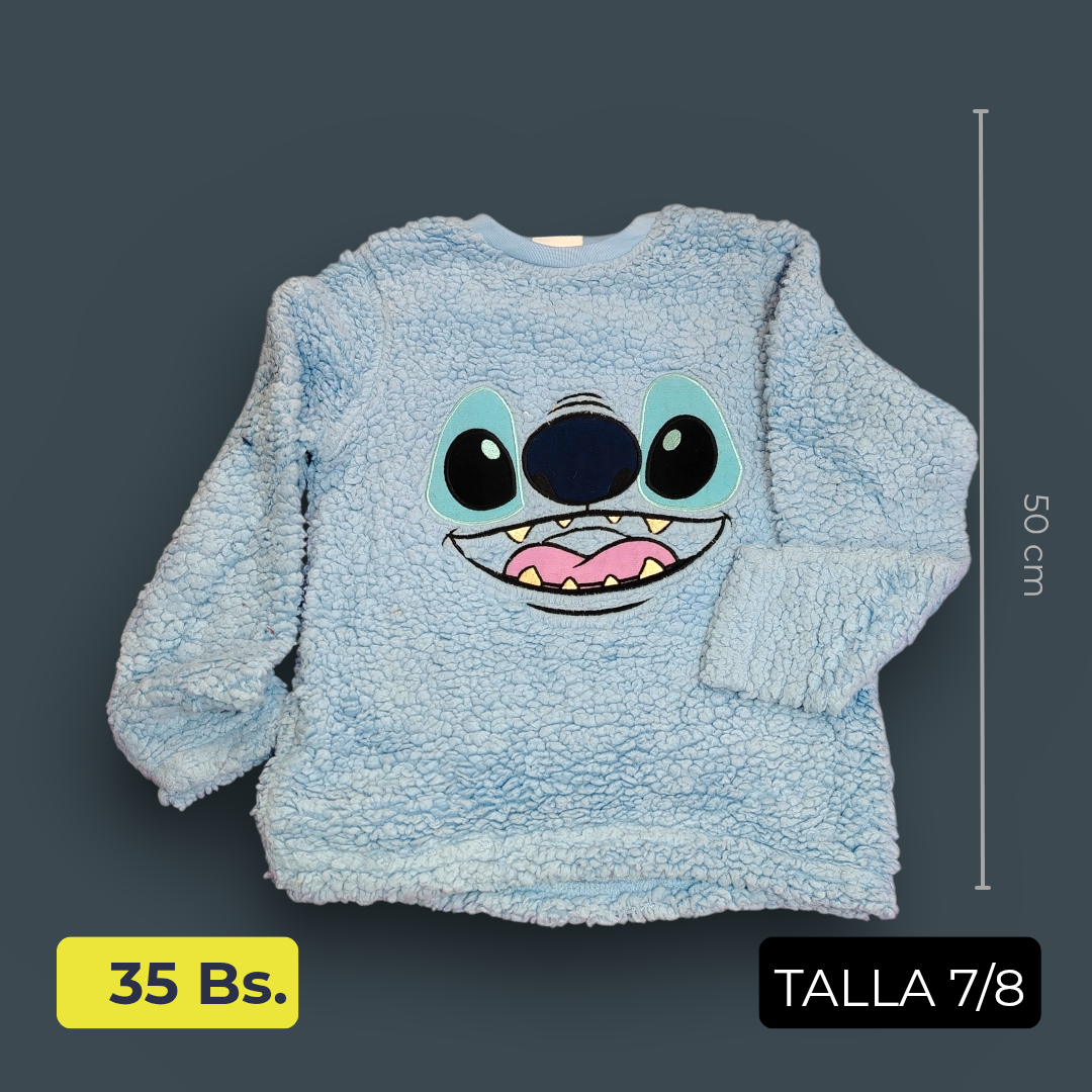 Polerón Peluche Stitch Talla 7/8